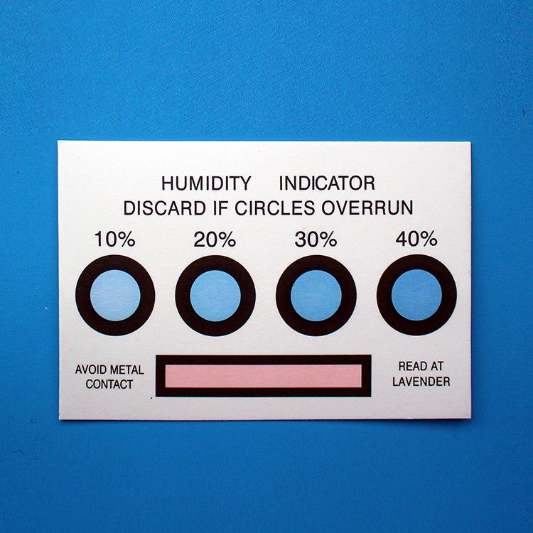 Mitruma jutīgais indikators Paper.jpg Moisture Sensitive Indicator Paper.jpg
