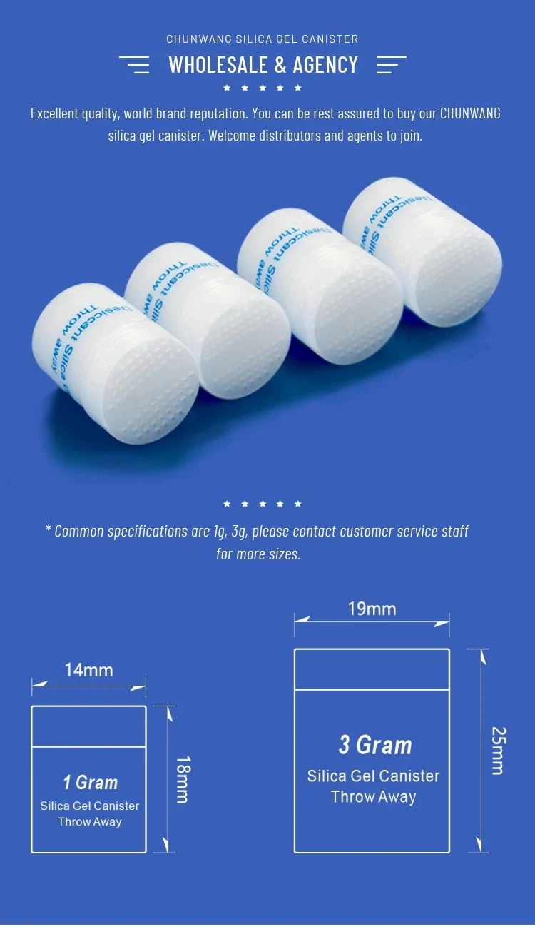 1g Silica Gel Canister GMP FDA Approved