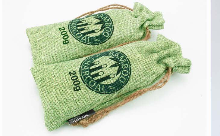200g Natural Moso Bambusa kokogļu maisiņš