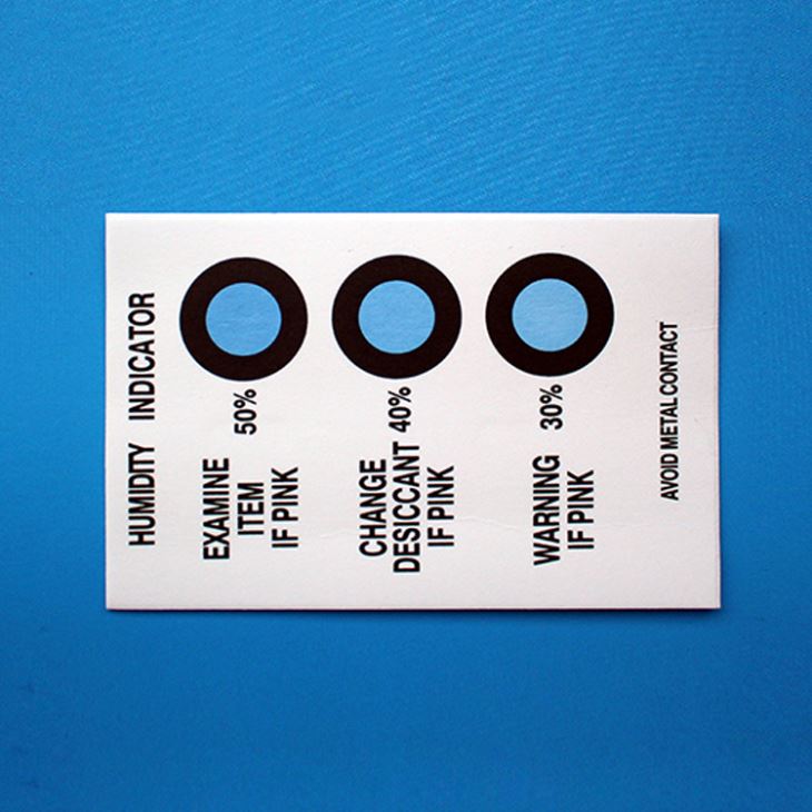 Eco-friendly Humidity Indicator Card For Electronic