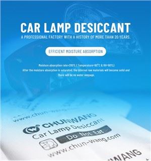Auto lampa Desiccant, lai nogalinātu lampas miglas